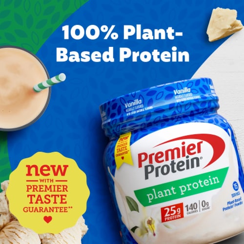 Premier Protein® Vanilla Plant-Based Protein Powder Perspective: bottom