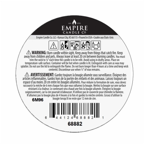 Nature's Own Pineapple Mango Soy Wax Candle Perspective: bottom