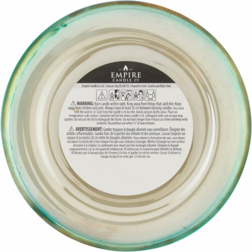 Tuscany Candle Limited Edition Sparkling Evergreen Scented Iridescent Jar Candle Perspective: bottom