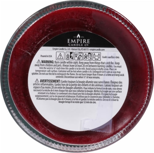 Tuscany Candle® Limited Edition Holiday Peppermint Scented Jar Candle Perspective: bottom