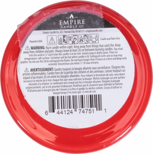 Tuscany Color Splash Collection Scented Jar Candle - Cinnamon Dulce Perspective: bottom