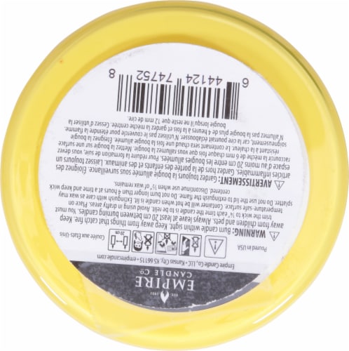 Tuscany Color Splash Collection Scented Jar Candle - Iced Lemon & Coconut Perspective: bottom