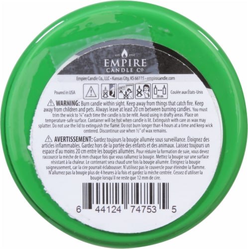 Tuscany Color Splash Collection Scented Jar Candle - Eucalyptus & Aloe Perspective: bottom