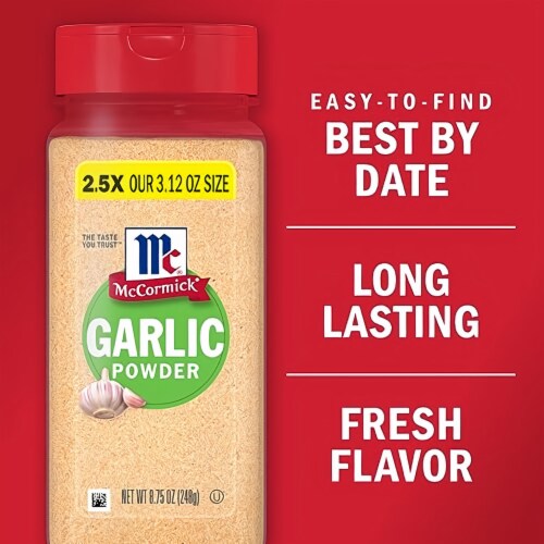 Mccormick Garlic Powder 8.75 oz (Pack of 6) Perspective: bottom