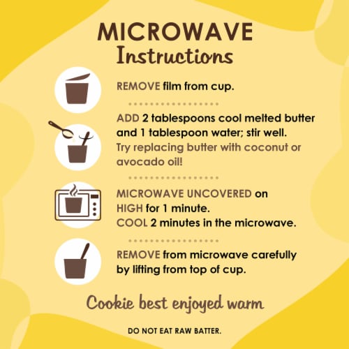 Duncan Hines Keto Friendly Chocolate Chip Cookie Mix Cup Perspective: bottom