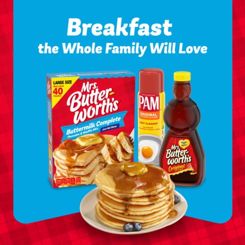Mrs. Butterworth's Complete Buttermilk Pancake And Waffle Mix Perspective: bottom