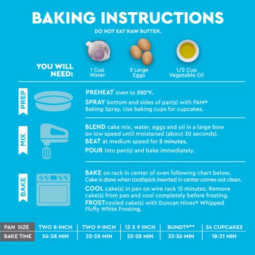 Duncan Hines Perfectly Moist Classic White Cake Mix Perspective: bottom
