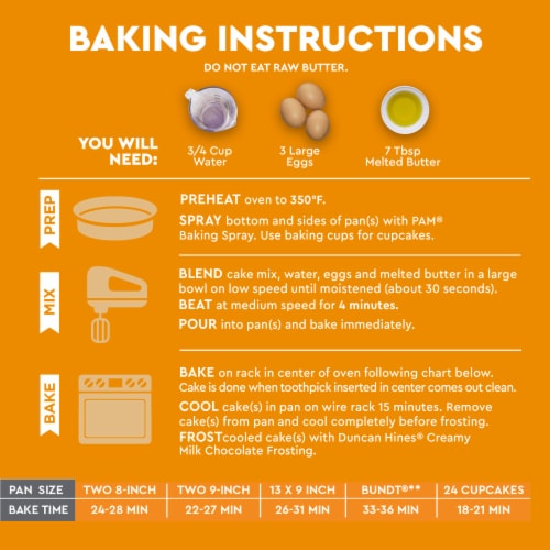 Duncan Hines Perfectly Moist Butter Golden Cake Mix Perspective: bottom