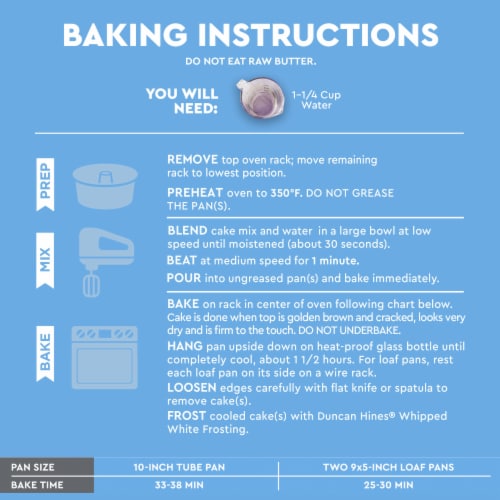 Duncan Hines Signature Angel Food Cake Mix Perspective: bottom