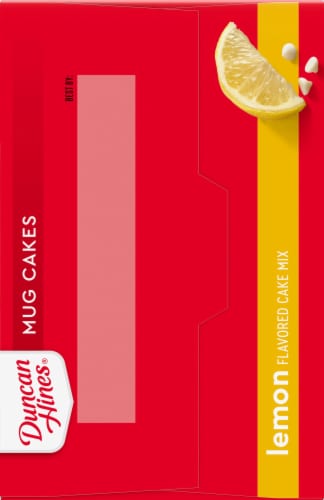 Duncan Hines® Mug Cakes Lemon Cake Mix Pouches Perspective: bottom