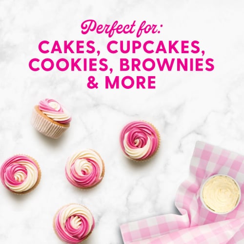 Duncan Hines Dolly Parton's Favorite Creamy Buttercream Flavored Cake Frosting Perspective: bottom