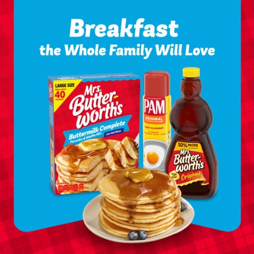 Mrs. Butterworth's Original Thick And Rich Pancake Syrup Perspective: bottom