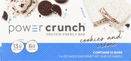 Power Crunch® Cookies and Creme Protein Energy Bar Perspective: bottom