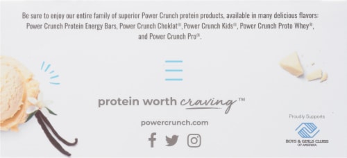 Power Crunch® French Vanilla Creme Protein Energy Bar Perspective: bottom