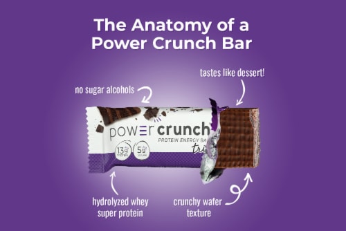 Power Crunch® Triple Chocolate Protein Energy Bar Perspective: bottom