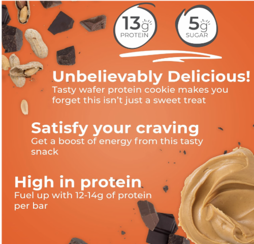 Power Crunch® Peanut Butter Fudge Protein Energy Bars Perspective: bottom