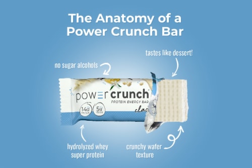 Power Crunch Vanilla Protein Energy Bars Perspective: bottom