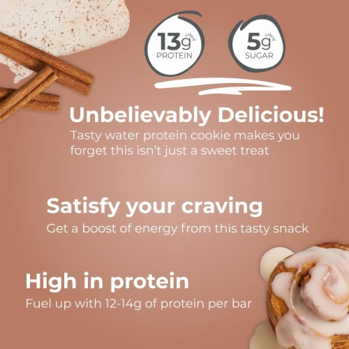 Power Crunch® Cinnamon Roll Protein Energy Bars Perspective: bottom