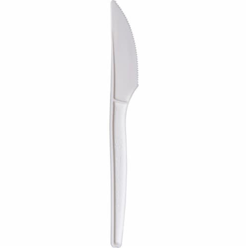 WNA EcoSense Renewable Plant Starch Cutlery, Knife, 7 , 50/Pack EPS001 Perspective: bottom