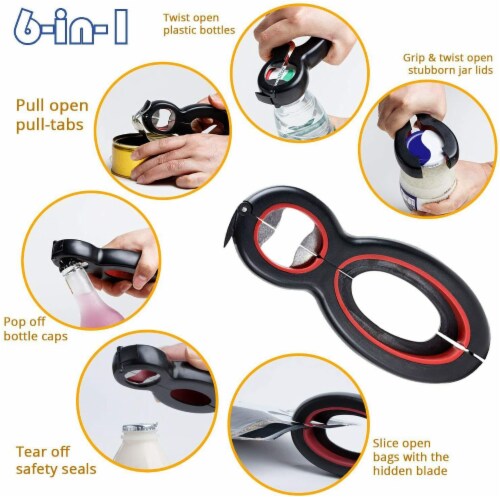 2024 5 In 1 Multifunction Jar Opener, 5 In 1 Set, Can Opener, Soda