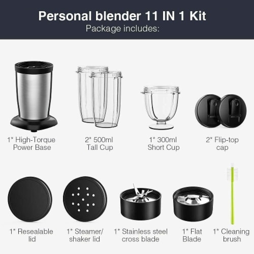 Kitcheniva Personal Blender With Travel Cup And Lid, 1 Pcs - Kroger