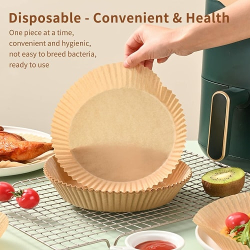 Kitcheniva Disposable Paper Air Fryer Liners 100 Pcs, Pack of 100