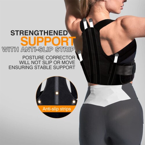 MALOOW Flexible Posture Correcting Back Brace for Upper Body Pain Relief Medium 1 Piece Harris Teeter