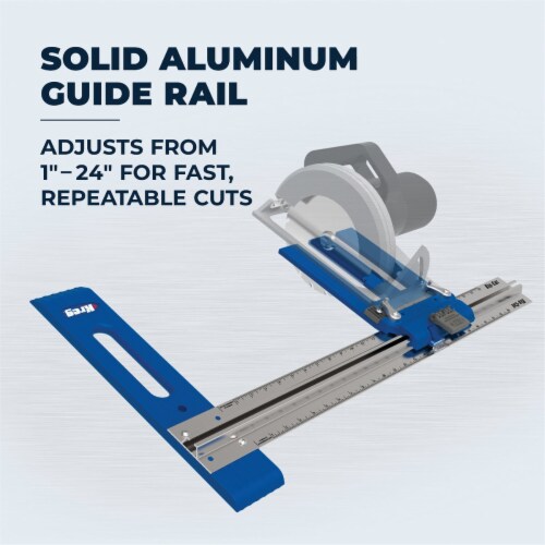 Kreg Rip-Cut Aluminum Circular Saw Guide KMA2685 Perspective: bottom