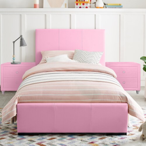 Hindes upholstered platform shop bed