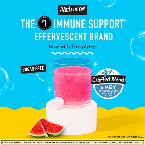 Airborne Vitamin C & Zinc Electrolyte Replenisher and Immune Support Perspective: bottom