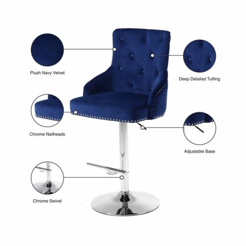 Claude velvet adjustable on sale stool