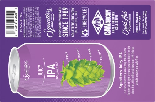 Squatters® Juicy IPA Craft Beer Perspective: bottom