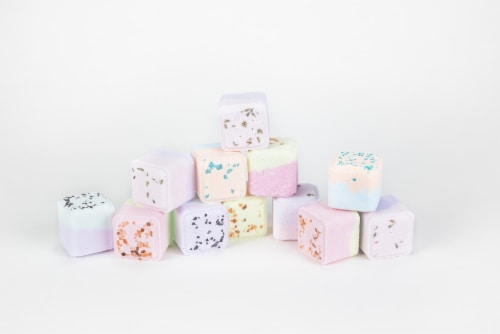 Shower Steamers Gift Set - 5 Big Fizzies, Cheer Up Package Perspective: bottom