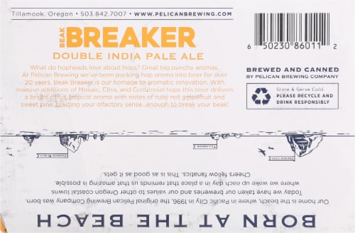 Pelican Brewing Beak Breaker Double India Pale Ale Perspective: bottom