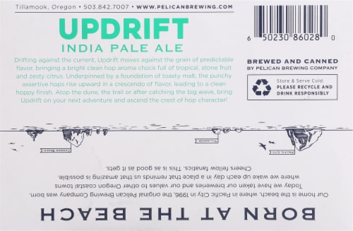 Pelican Brewing Company Updrift IPA Beer Perspective: bottom