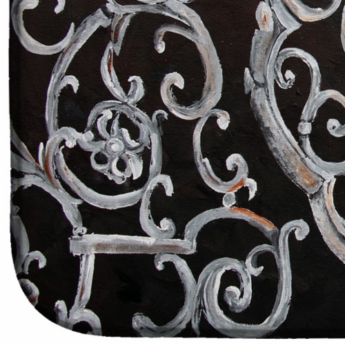 Carolines Treasures 8927DDM Ironwork Fence Dish Drying Mat Perspective: bottom