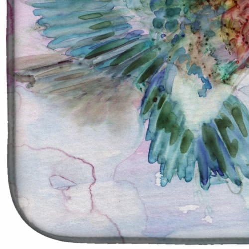 Carolines Treasures 8968DDM Hummingbird Combat Dish Drying Mat Perspective: bottom