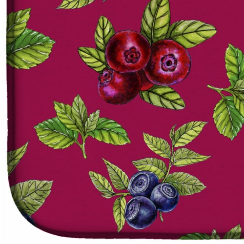 Carolines Treasures BB5209DDM Berries Dish Drying Mat Perspective: bottom