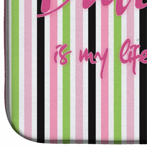 Carolines Treasures BB5394DDM Ballet Dance is my Life Red Dish Drying Mat Perspective: bottom