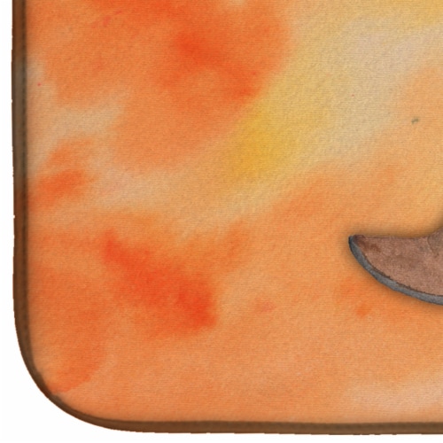 Carolines Treasures BB7371DDM Cowboy Boot Watercolor Dish Drying Mat Perspective: bottom