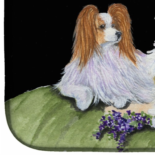 Carolines Treasures SS8633DDM Papillon Dish Drying Mat Perspective: bottom