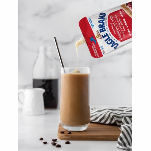 Eagle Brand Sweetened Condensed Milk Pouch Perspective: bottom