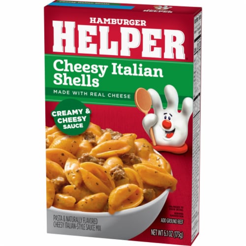 Hamburger Helper Cheesy Italian Shells Perspective: bottom