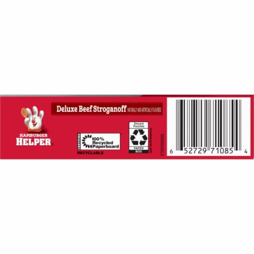 Hamburger Helper® Deluxe Beef Stroganoff Pasta Meal Kit Perspective: bottom