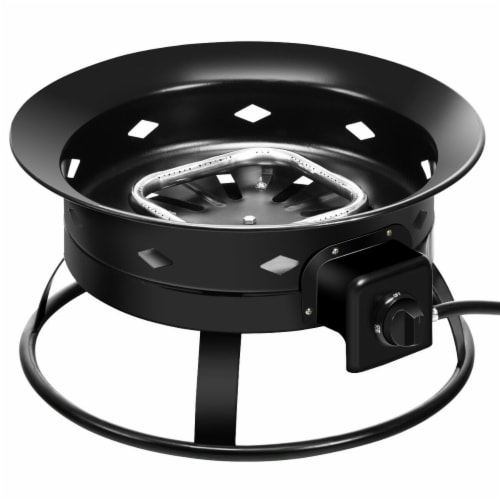Gymax Portable Propane Outdoor Gas Fire Pit W/ Cover & Carry Kit 19-Inch 58,000 BTU Perspective: bottom