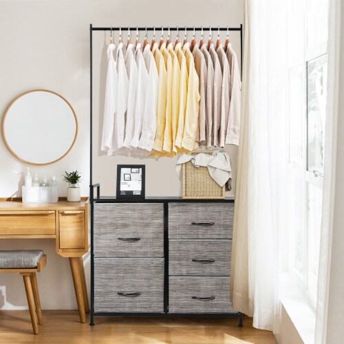 Chest of drawers with hanging rail deals
