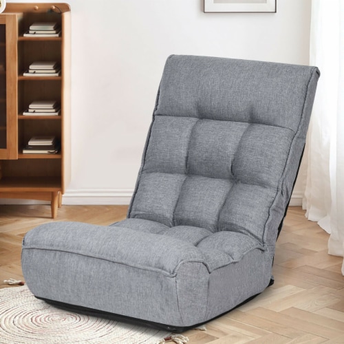 Floor chair outlet with headrest