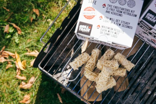Firestarters 50 Pcs | Natural Fire Starters For Fireplace, Wood Stove, Campfires, Fire Perspective: bottom