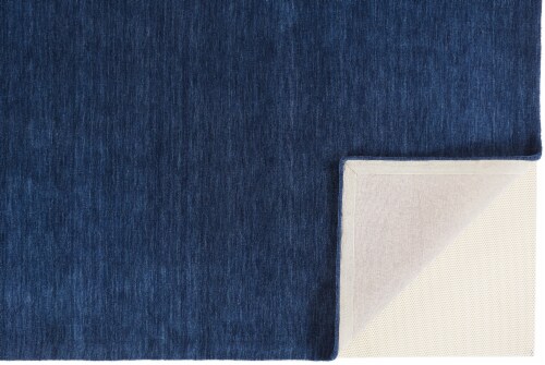 Feizy Rugs Midnight Navy Blue Luna Hand Woven Marled Wool Accent Rug Perspective: bottom