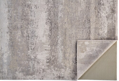 Feizy Rugs Cadiz Gradient Luster Accent Rug - Silver Gray Perspective: bottom